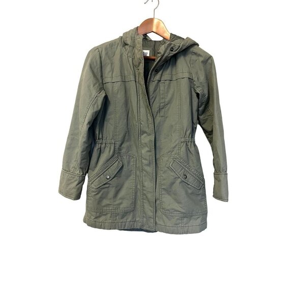 Gap Kids Army Green Cargo Jacket XL - Picture 1 of 14